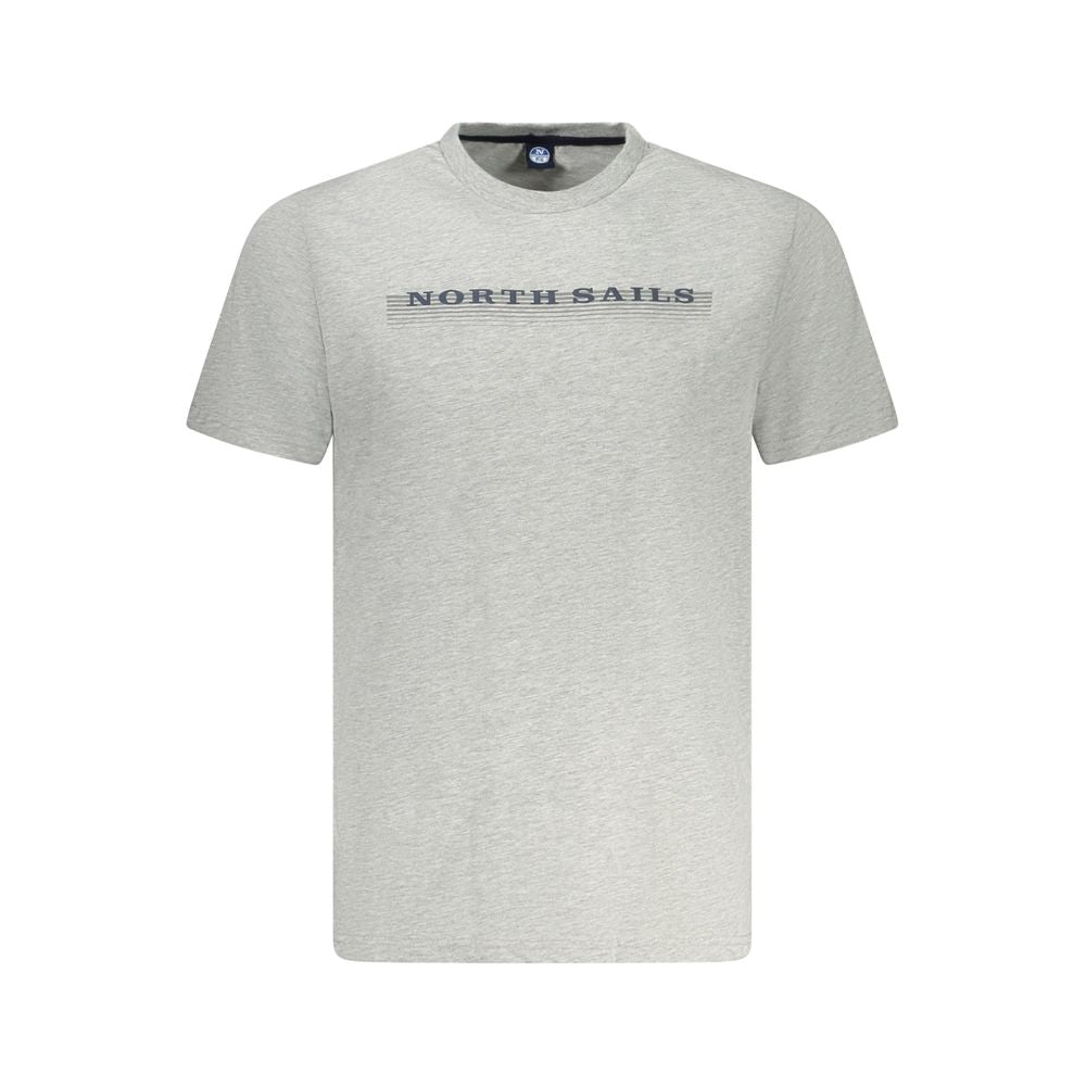North Sails Grå T-shirt til mænd i bomuld