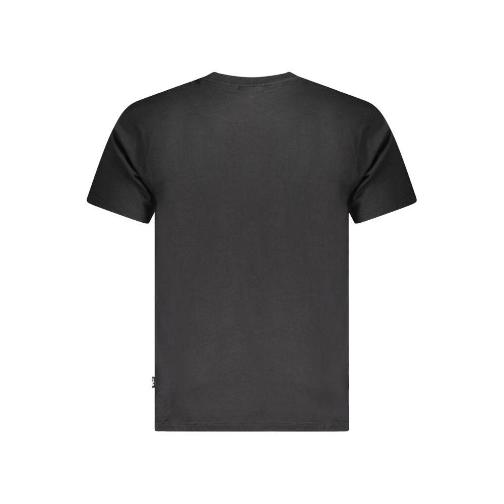 Fila Black Cotton Unisex T-Shirt - Hilstor