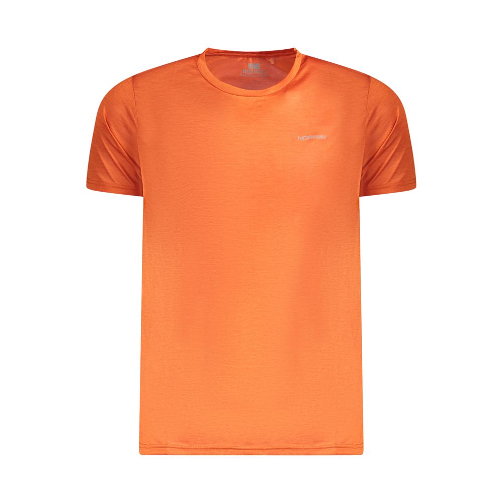 Norge 1963 Orange polyester T-shirt til mænd