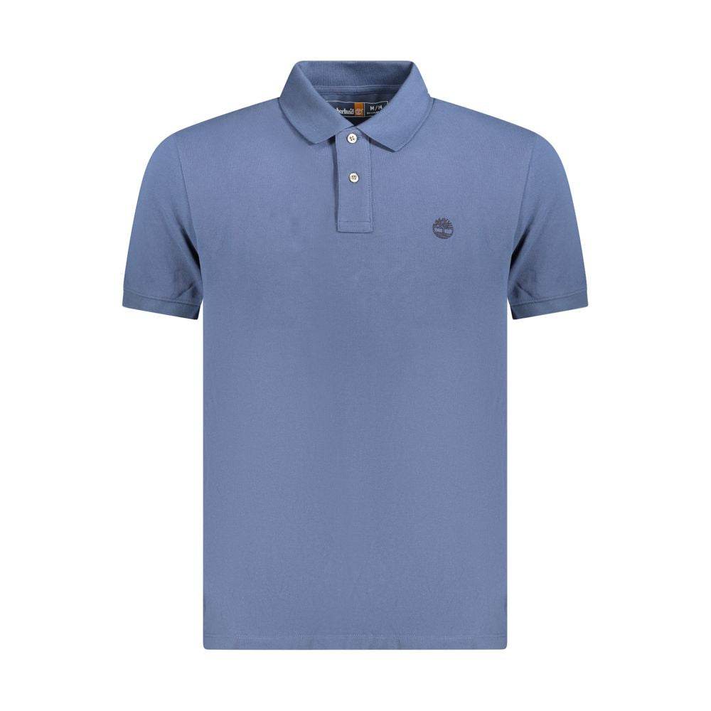 Timberland Blue Cotton Polo Shirt - Hilstor