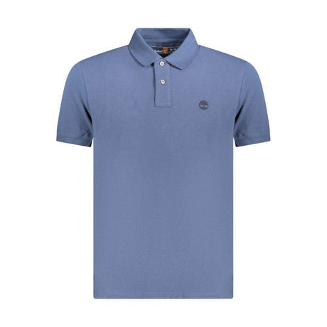 Timberland Blue Cotton Polo Shirt - Hilstor