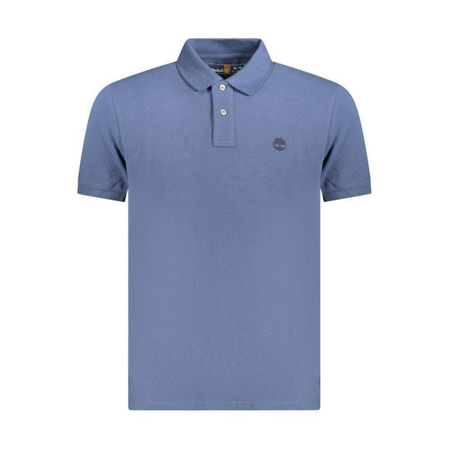 Timberland Blue Cotton Polo Shirt - Hilstor