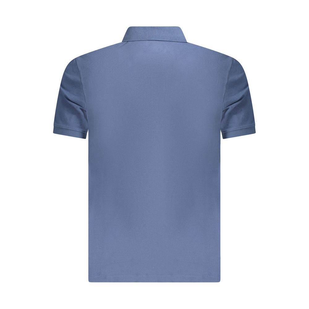 Timberland Blue Cotton Polo Shirt - Hilstor
