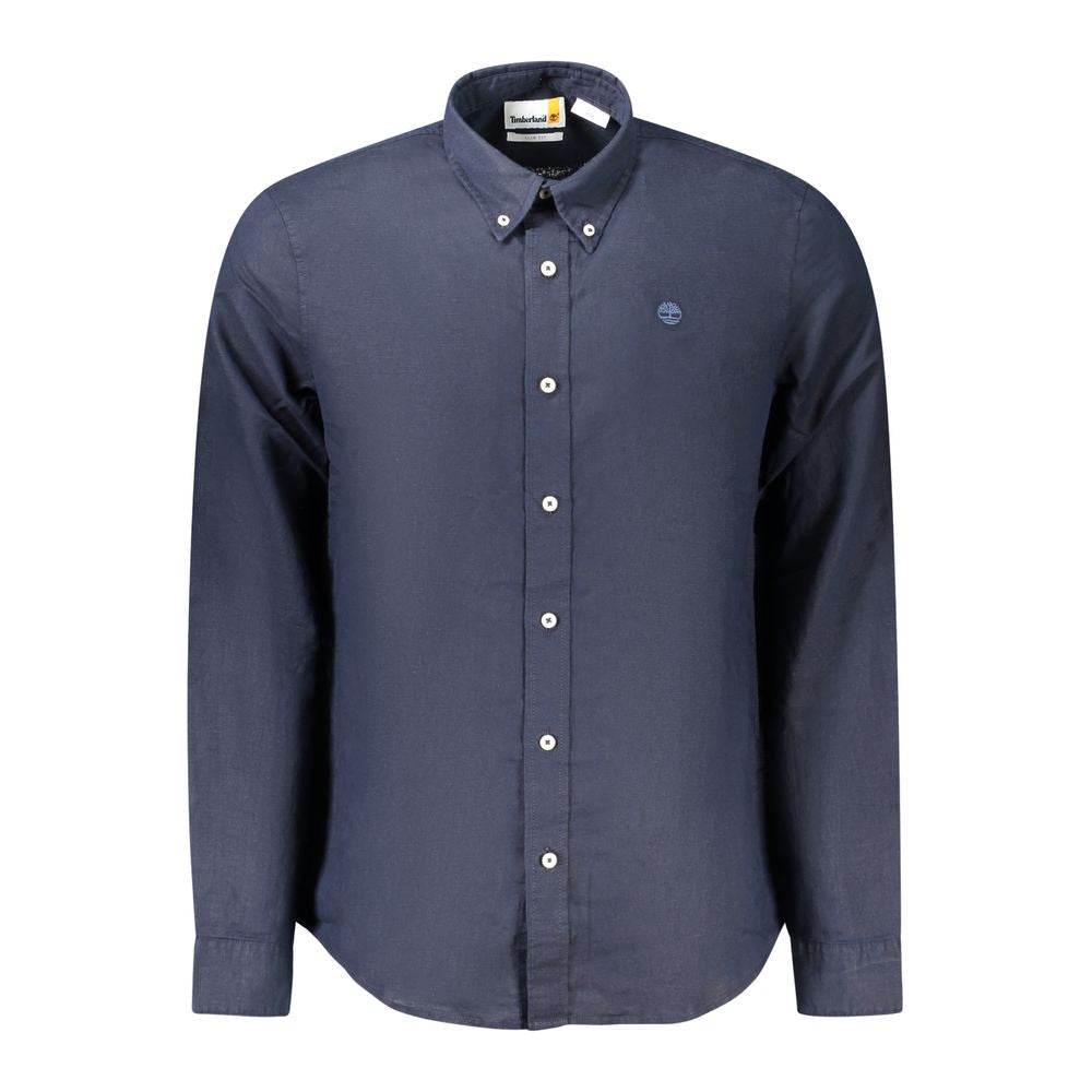Timberland Blue Cotton Shirt - Hilstor
