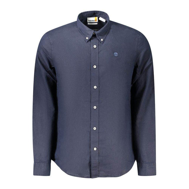 Timberland Blue Cotton Shirt - Hilstor