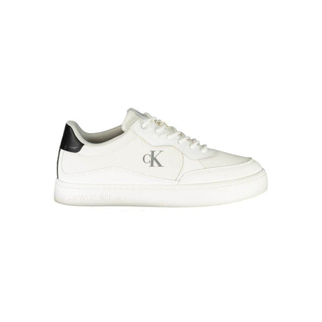 Calvin Klein White Polyester Men Sneaker - Hilstor