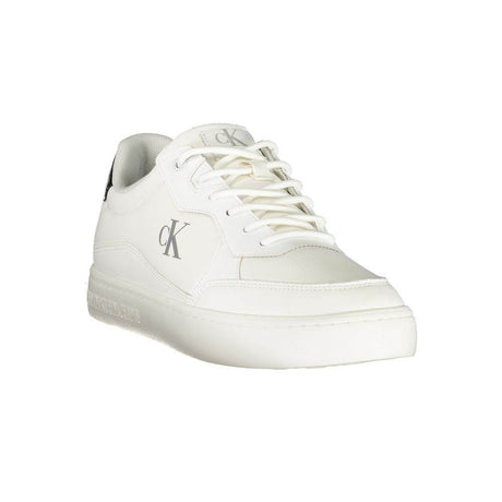 Calvin Klein White Polyester Men Sneaker - Hilstor
