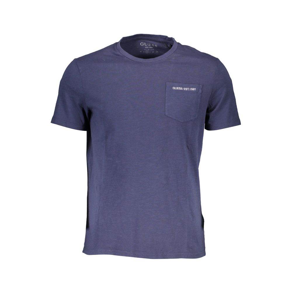 Guess Jeans Blue Cotton Men T-Shirt - Hilstor