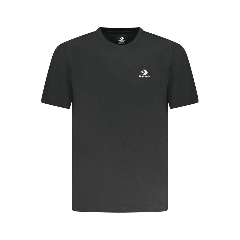 Converse Black Cotton Men T-Shirt - Hilstor