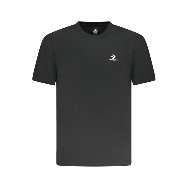 Converse Black Cotton Men T-Shirt - Hilstor