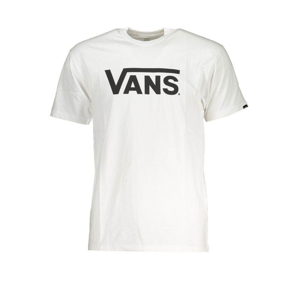 Vans White Cotton Men T-Shirt - Hilstor