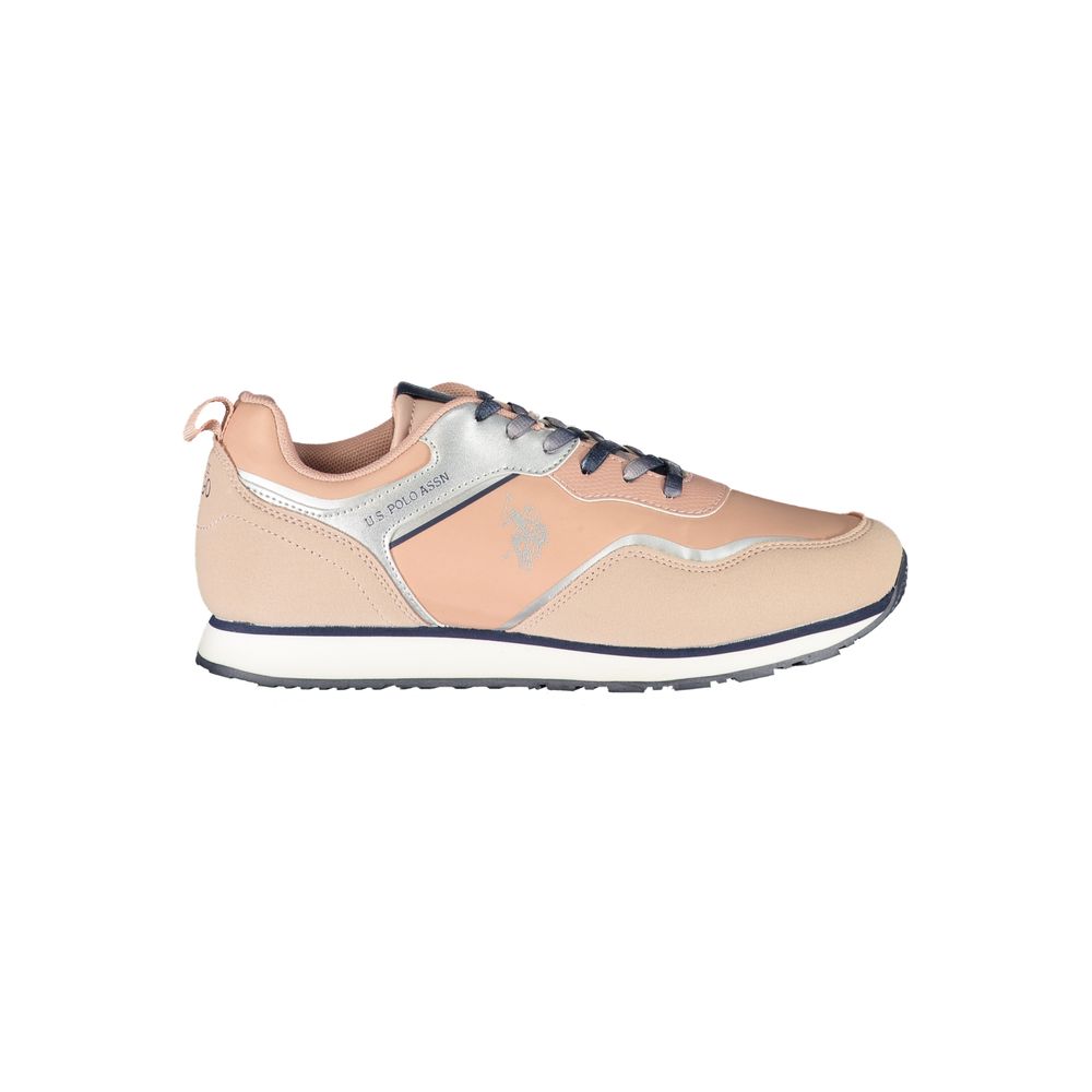 US POLO ASSN. Pink polyester sneaker