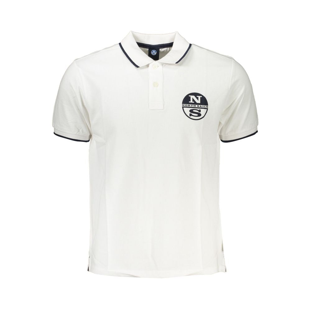 North Sails Hvid bomulds poloshirt