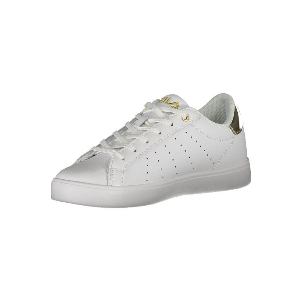 Fila Lace-Up Luxe Sneakers with Golden Accents - Hilstor