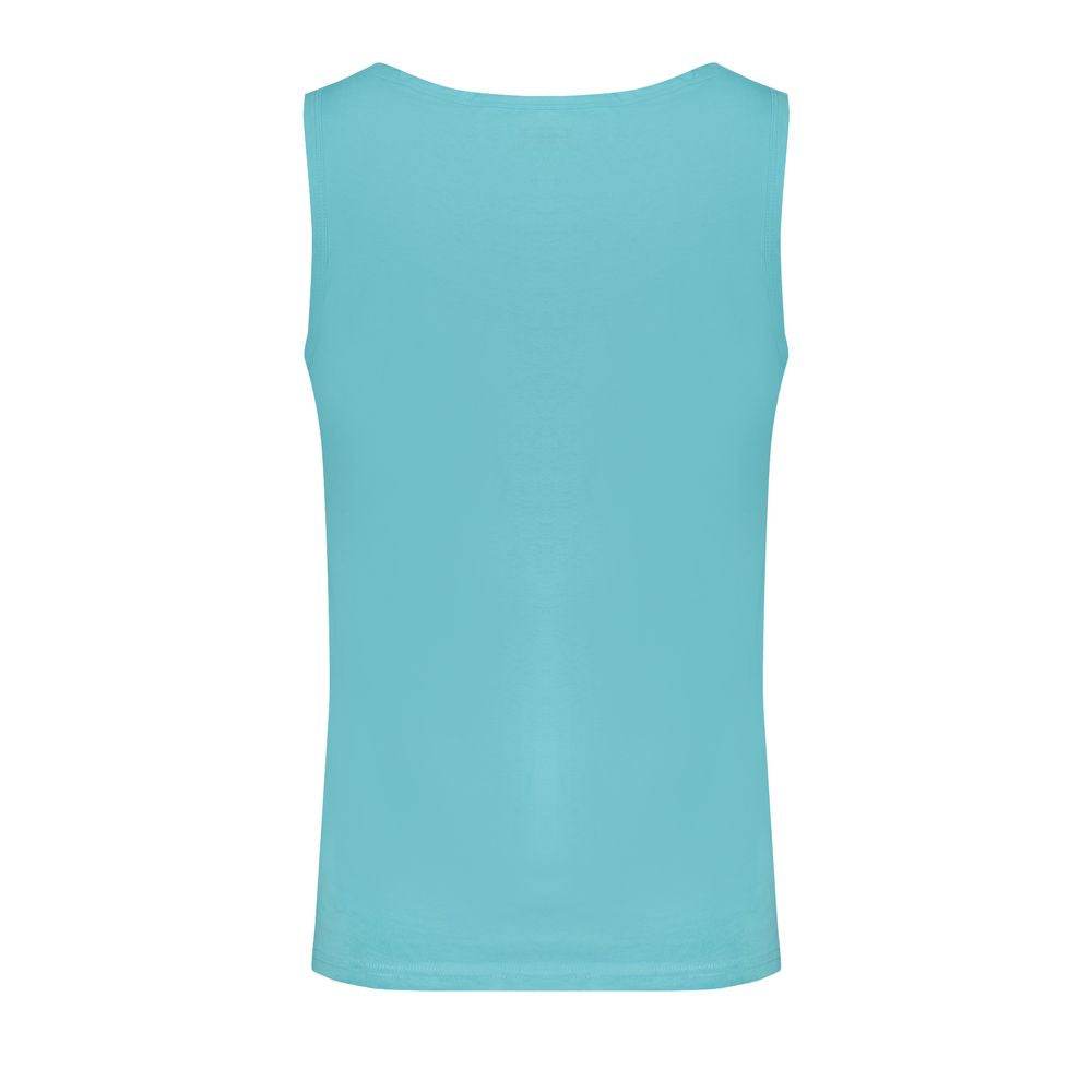 Norway 1963 Blue Cotton Men's Tank Top - Hilstor