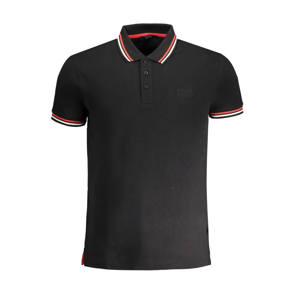 Cavalli klasse sort bomuld poloshirt