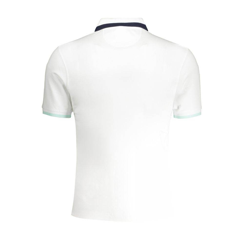 La Martina White Cotton Polo Shirt - Hilstor