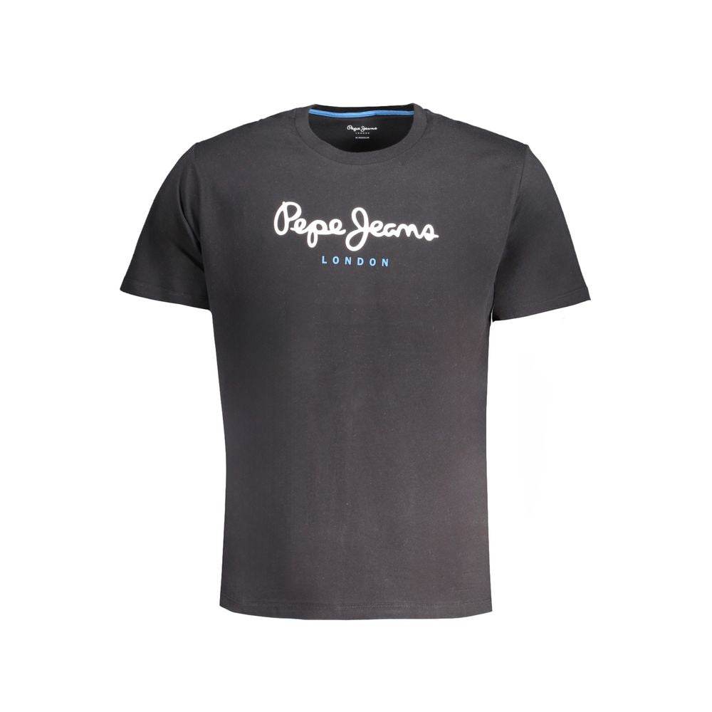 Pepe Jeans Black Cotton T-Shirt - Hilstor