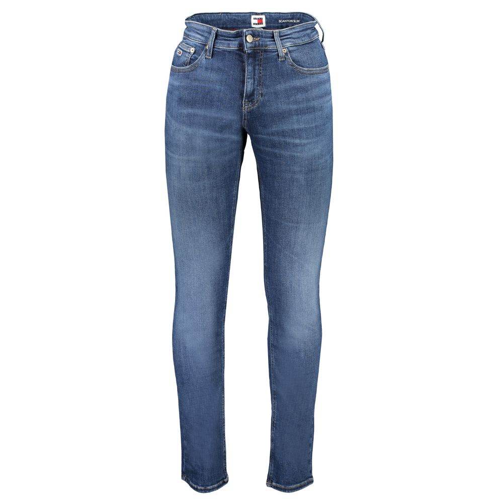 Tommy Hilfiger Blue Cotton Men's Slim Jeans - Hilstor