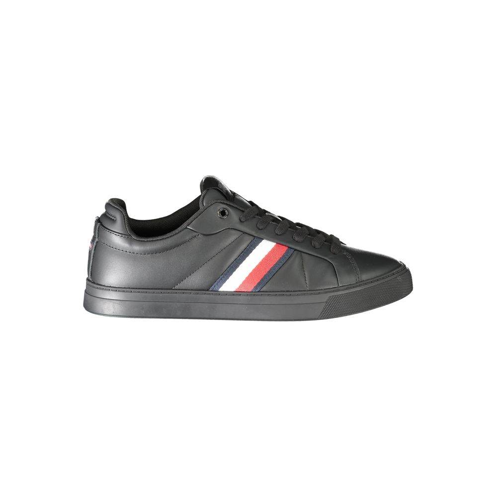Tommy Hilfiger Black Leather Men Sneaker - Hilstor