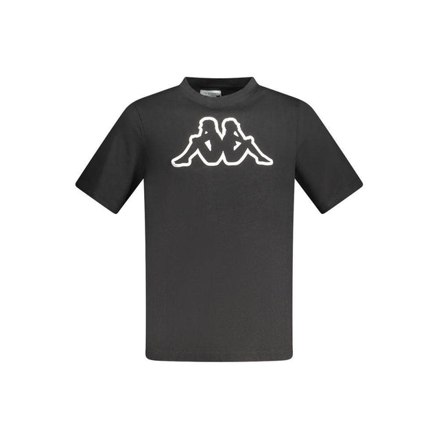 Kappa Black Cotton Men T-Shirt - Hilstor