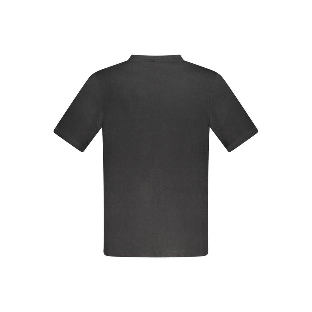 Kappa Black Cotton Men T-Shirt - Hilstor