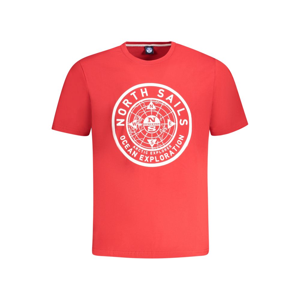 North Sails rød bomuld herre T-shirt