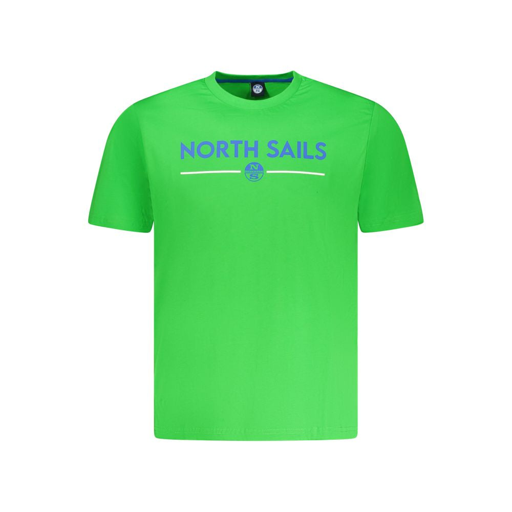 North Sails Grøn T-shirt til mænd i bomuld