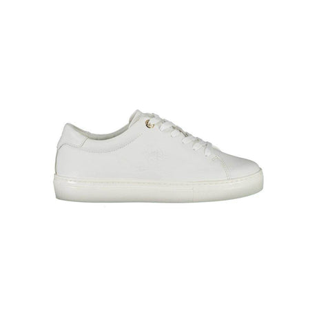 Tommy Hilfiger White Leather Women Sneaker - Hilstor