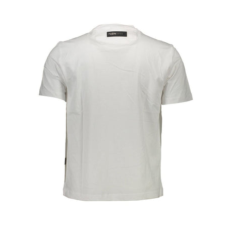 Plein Sport Hvid T-shirt i bomuld til mænd