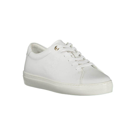 Tommy Hilfiger White Leather Women Sneaker - Hilstor