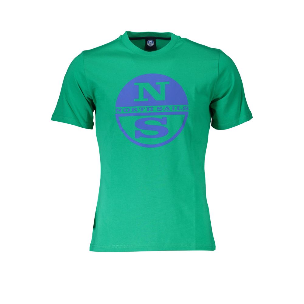 North Sails Grøn T-shirt i bomuld til mænd