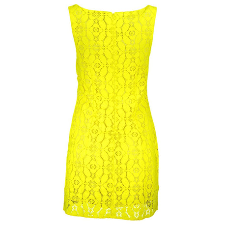 Desigual Yellow Polyester Women Sleeveless Dress