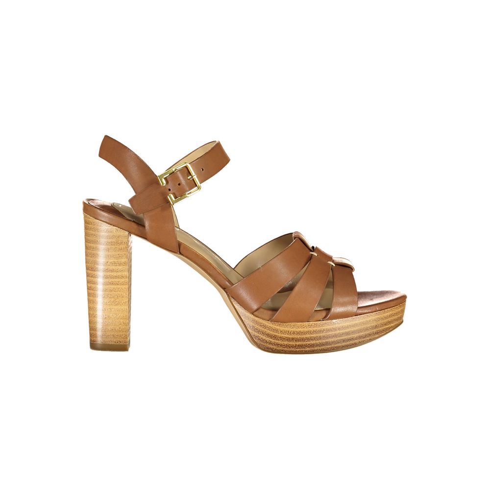 Ralph Lauren brun læder sandal