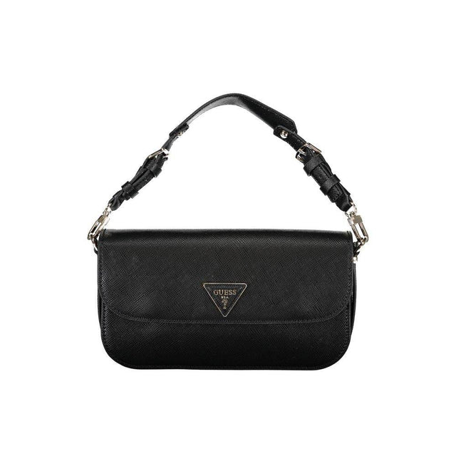 Guess Jeans Black Polyethylene Handbag - Hilstor