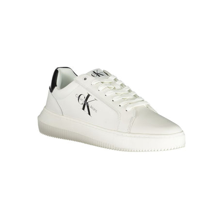 Calvin Klein sofistikerede hvide sneakers med snøre