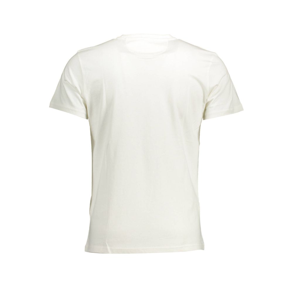 La Martina Elegant hvid bomuld T-shirt med rund hals