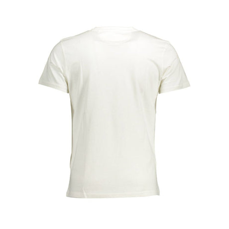 La Martina Elegant hvid bomuld T-shirt med rund hals