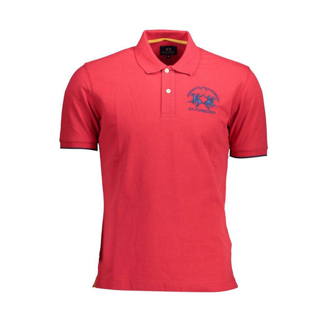 La Martina Elegant Pink Polo: Casual Luxury for Men - Hilstor