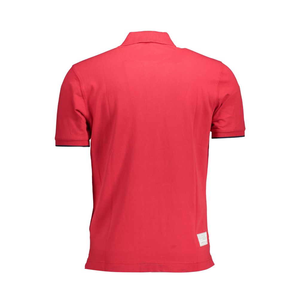 La Martina Red Cotton Polo T-Shirt
