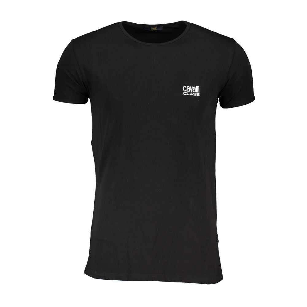 Cavalli klasse sort bomuld T-shirt
