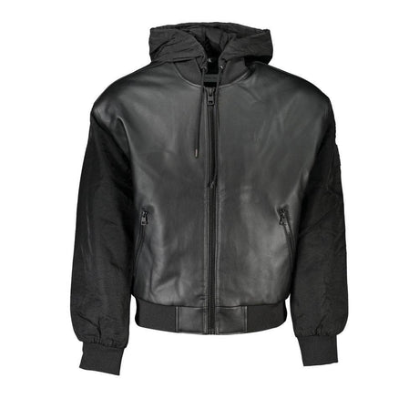 Calvin Klein Black Polyethylene Men Jacket - Hilstor