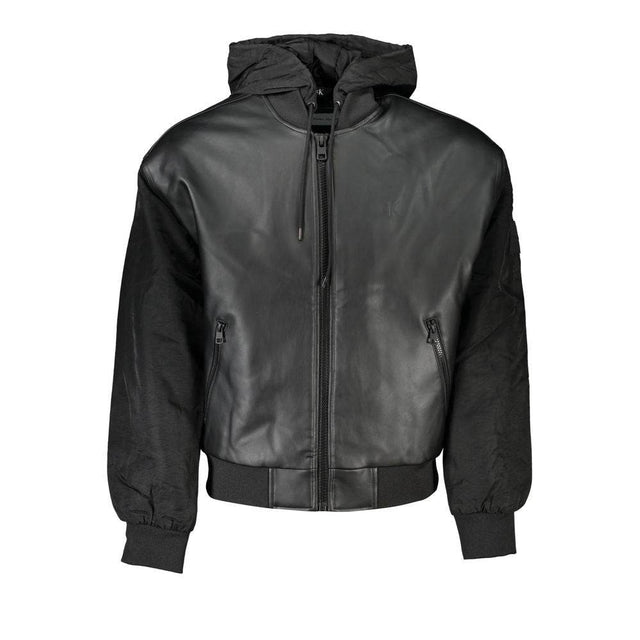 Calvin Klein Black Polyethylene Men Jacket - Hilstor