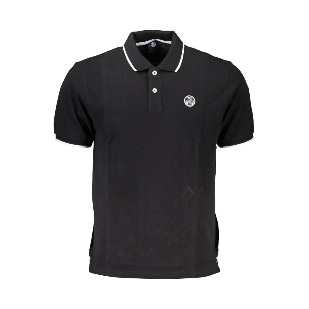 North Sails sort bomuld poloshirt