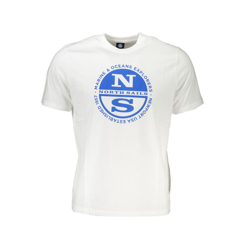 North Sails Hvid T-shirt i bomuld