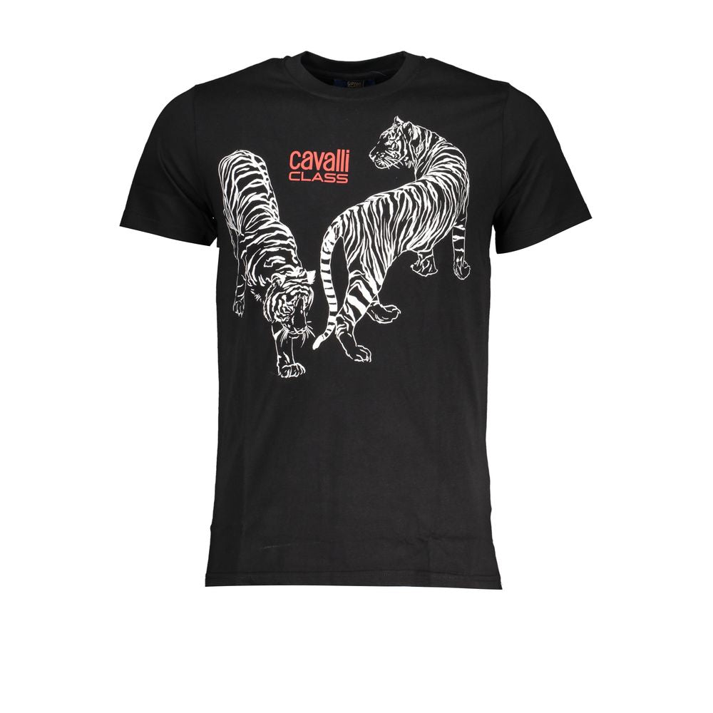 Cavalli klasse sort bomuld T-shirt