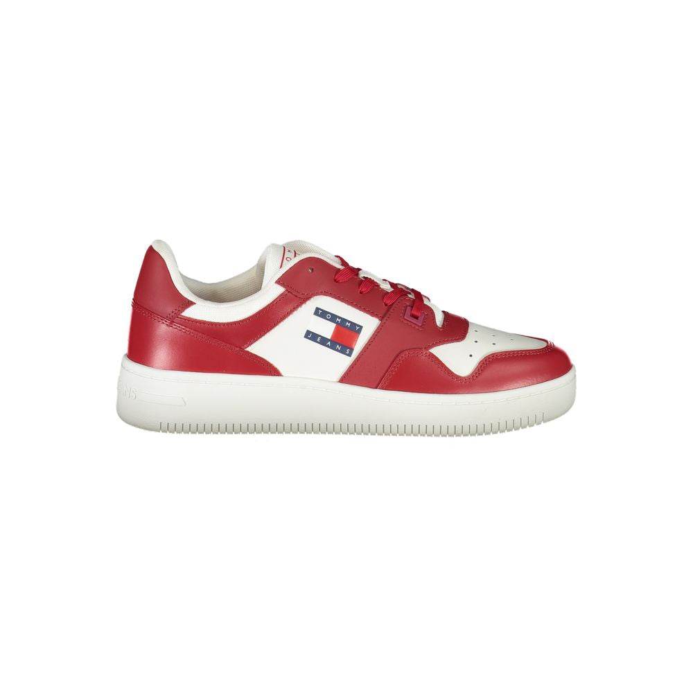 Tommy Hilfiger Pink Leather Men Sneaker - Hilstor