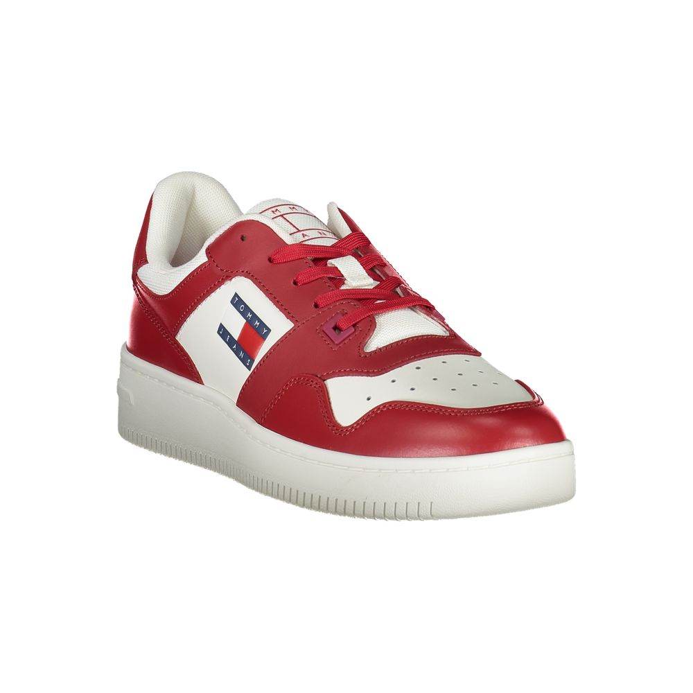 Tommy Hilfiger Pink Leather Men Sneaker - Hilstor