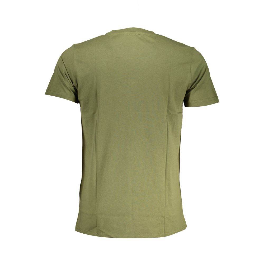 Cavalli Class Green Cotton T-Shirt - Hilstor
