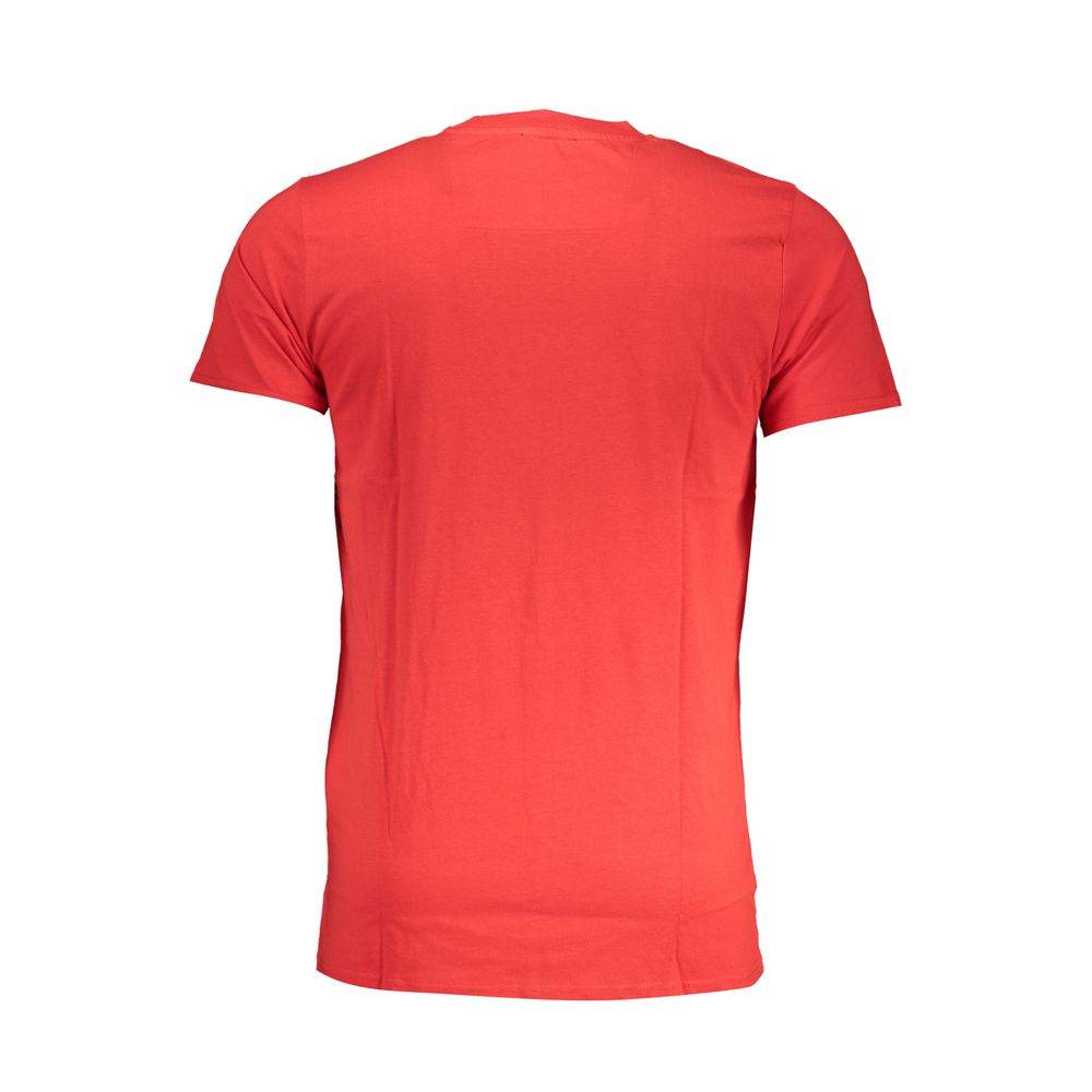 Cavalli Class Red Cotton T-Shirt - Hilstor